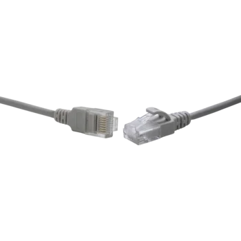 Коммутационный шнур U/UTP 4-х парный cat.5е 0.3м LSZH серый (диаметр 3,8 мм)